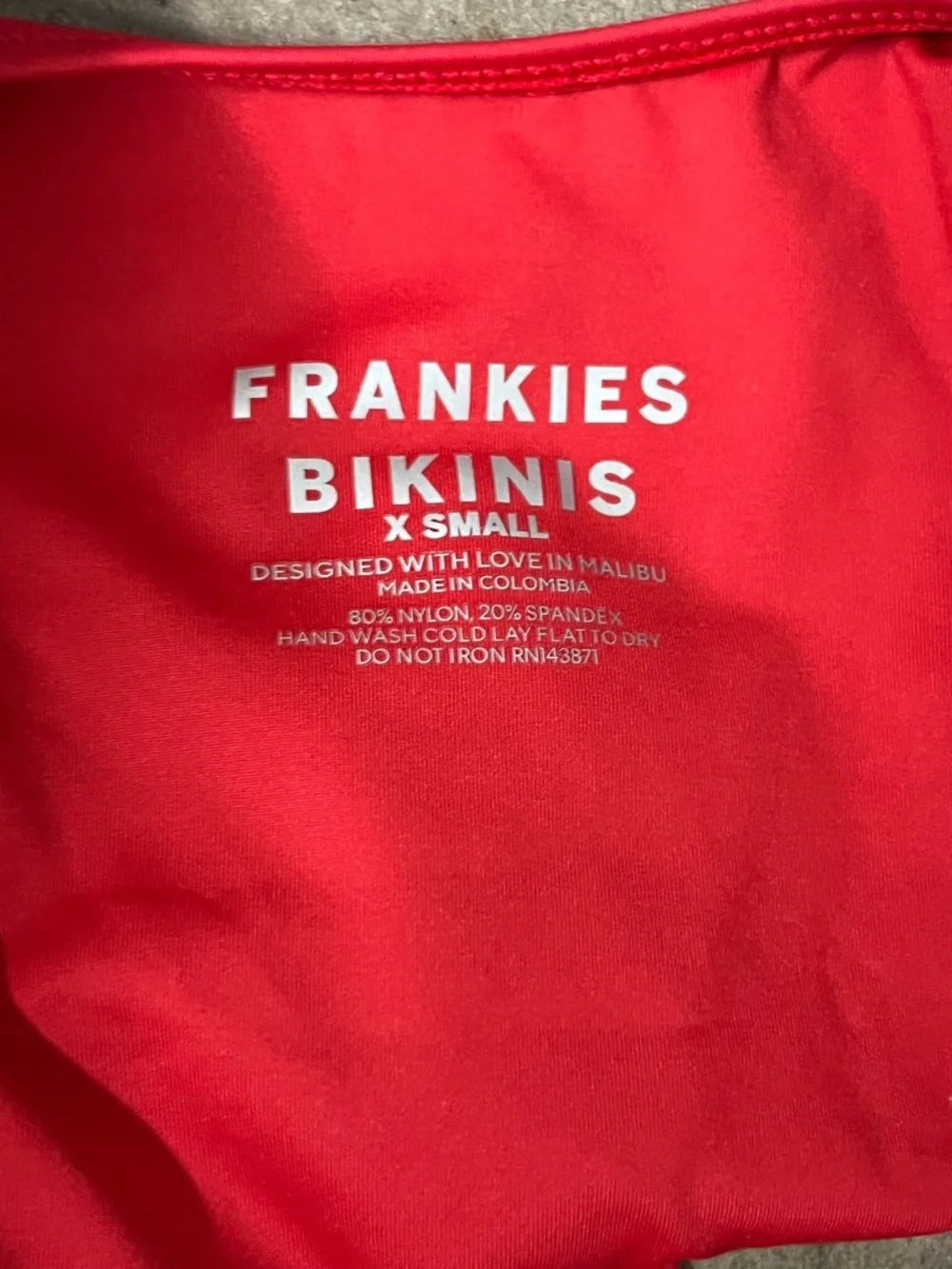 New Frankies Bikinis Dove Classic High Cut Bikini Swim Bottoms